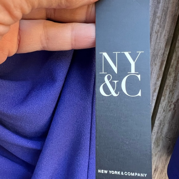 NYC NEW Royal Blue Front Tie Ruched Dress Women’s Medium - Picture 8 of 13